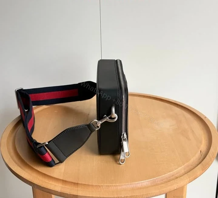 View 5 of Gucci GG Supreme Mini Black Leather Crossbody Bag TB308