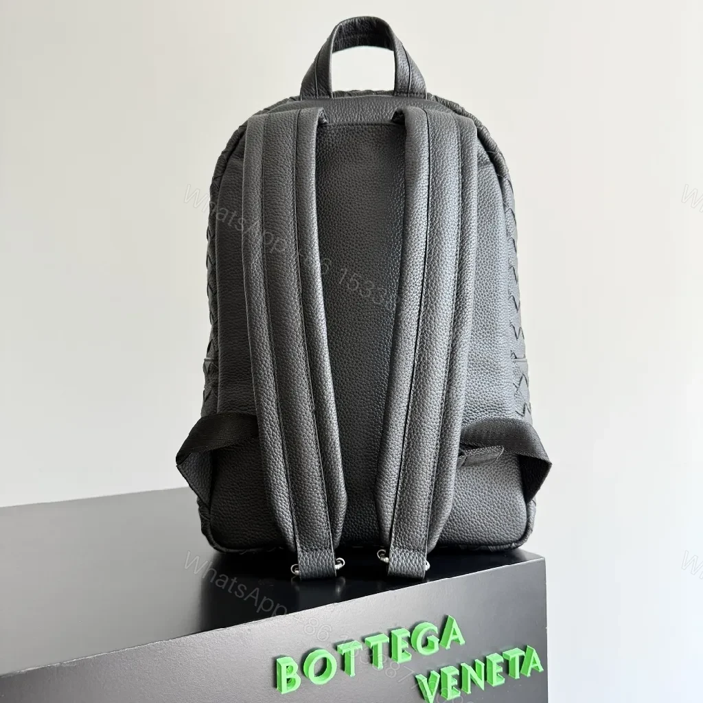 View 8 of Compact Leather-Woven Backpack: Sleek Everyday Luxury