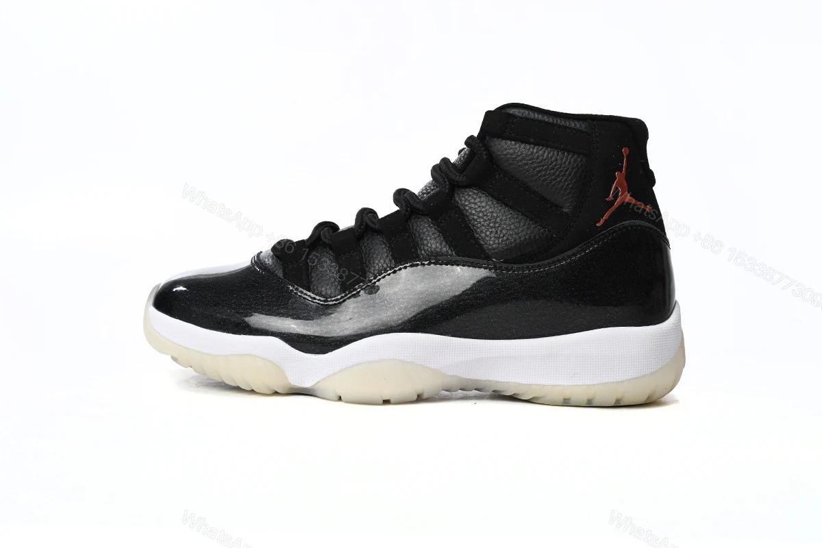 View 12 of Jordan 11 25th Anniversary Black Silver Eyelets Reps