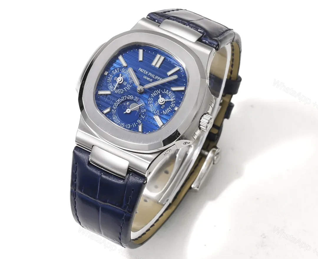 View 3 of Patek Philippe Blue Nautilus Perpetual Watch