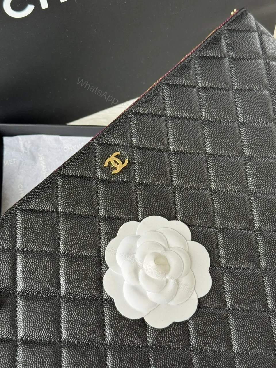 View 4 of Quilted Lambskin Wallet Clutch - Luxury, Compact, Versatile