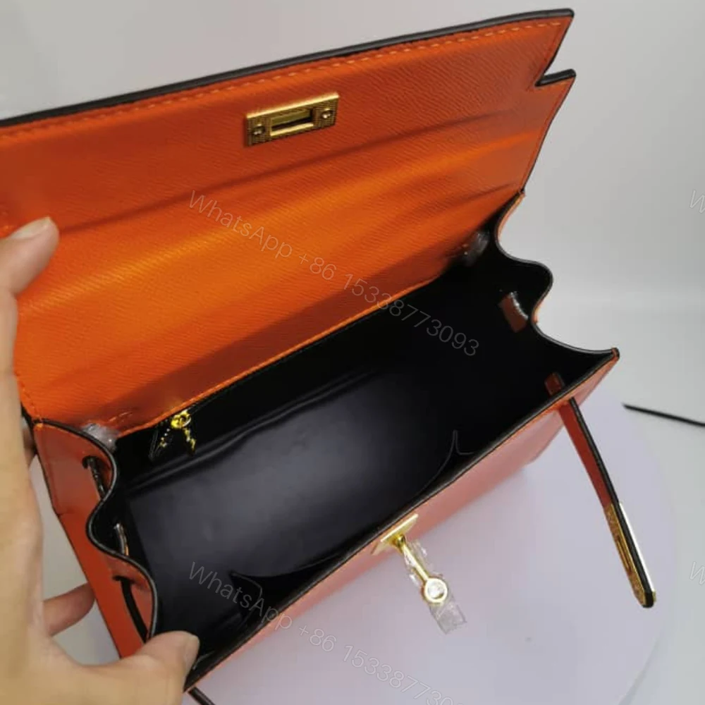 View 6 of Hermes Kelly 25 Togo Handbag Orange 25Cm