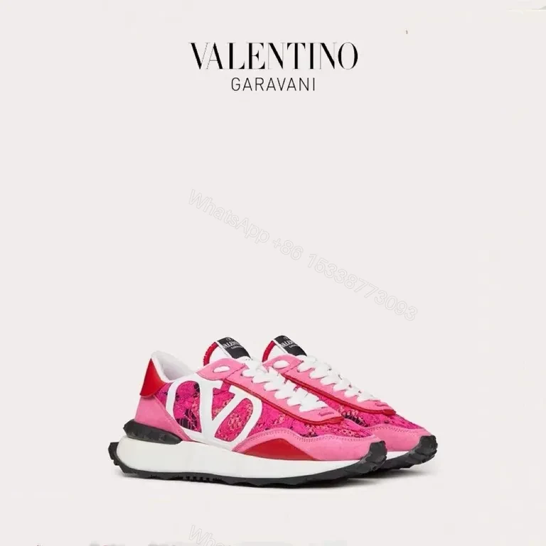 Bold Pink Valentino Sneakers: Luxury Comfort All Day — view 1