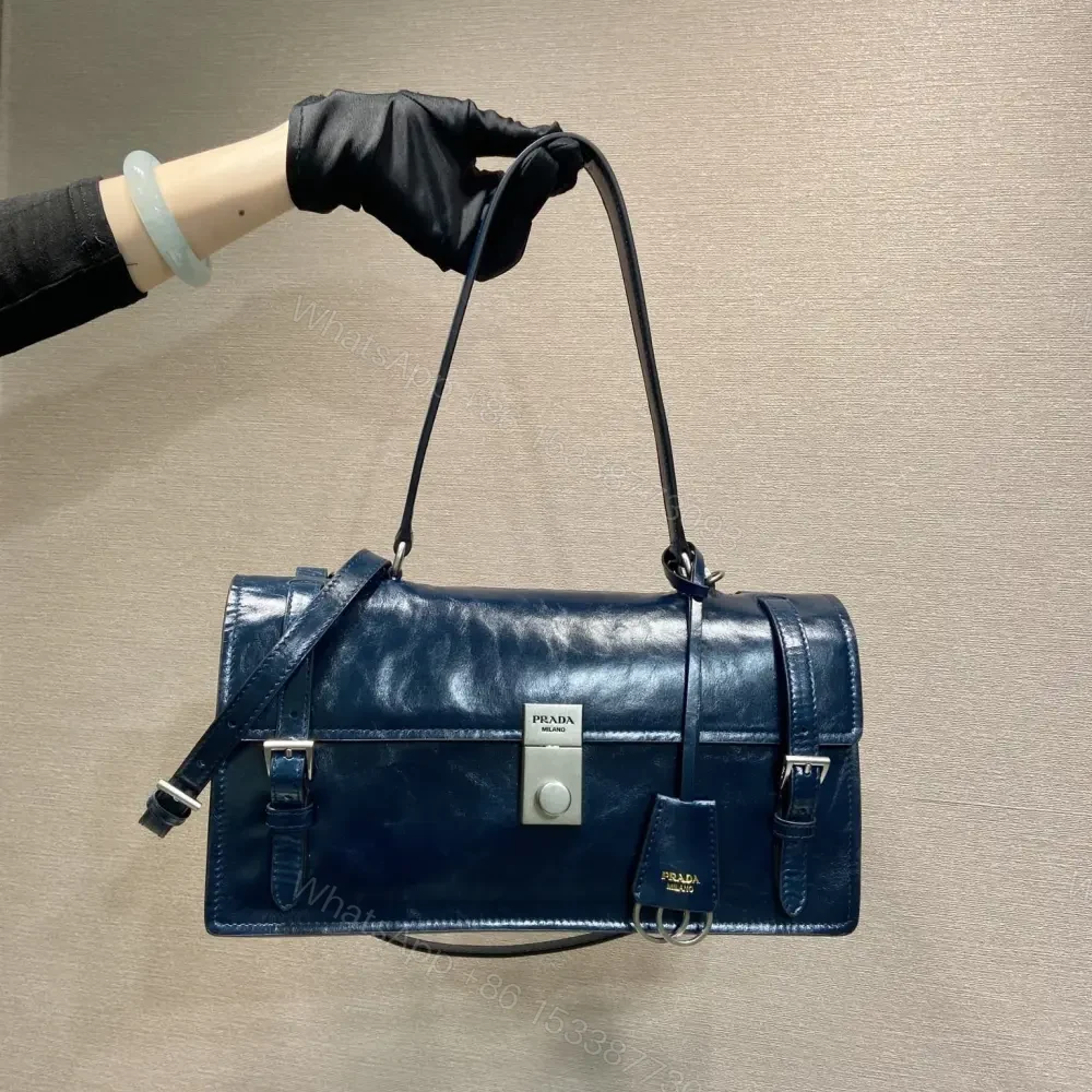 View 10 of 高仿Prada*1BN026筆筒包單肩包黑色中號免檢版