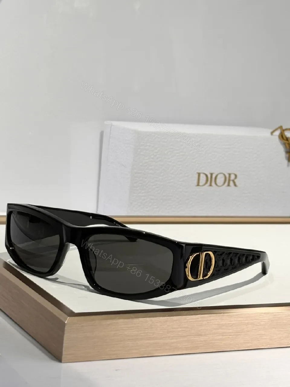 View 9 of White Frame Sunglasses, Acetate, Modern, All-Day Comfort, Sunglasses
