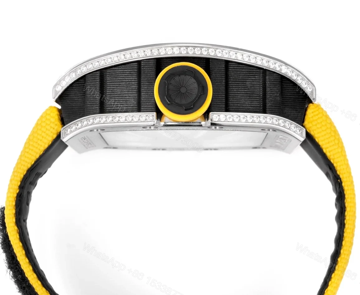 View 7 of Richard Mille RM59-01 T-Diamond Lizard Tourbillon Yellow Strap Watch RM59-LIZ-YL