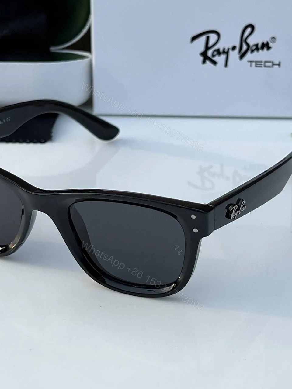 View 5 of First Copy Rayban 0502 Black Premium Quality Stylish Sunglasses