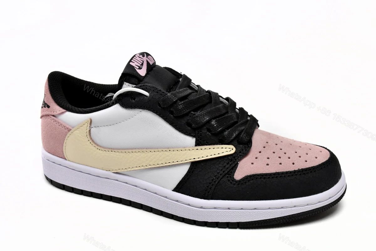 View 4 of Travis Scott x Air Jordan 1 Low Black Red DM7866-066