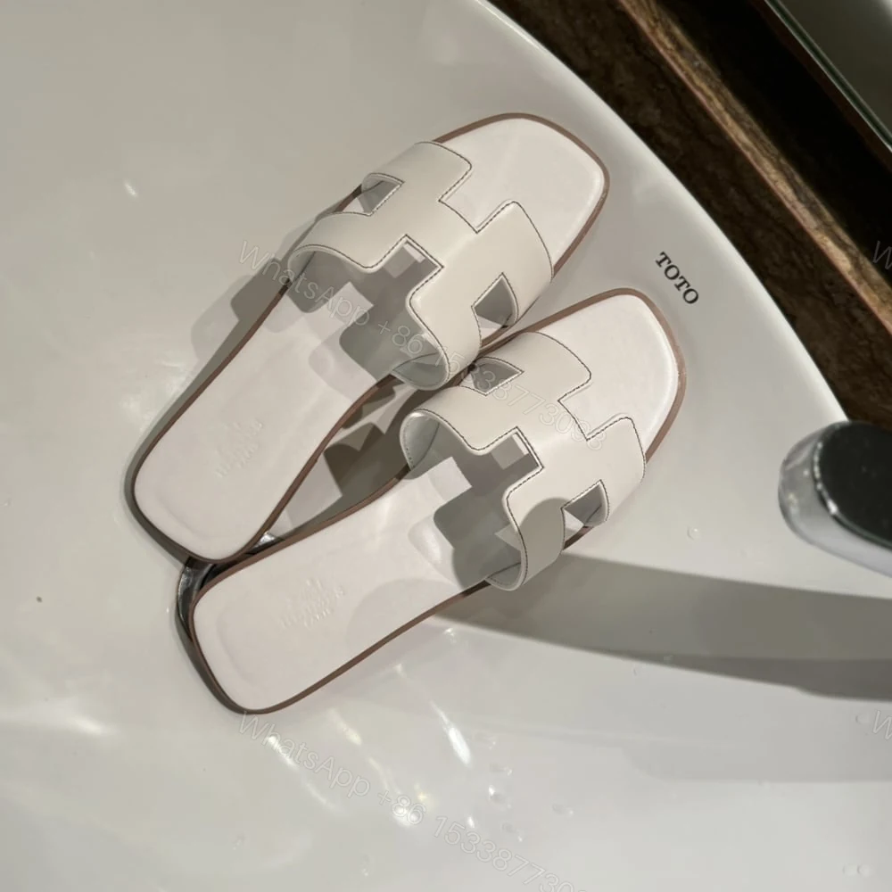 View 4 of HERMES ORAN SANDAL BLANC H021056Z 02350