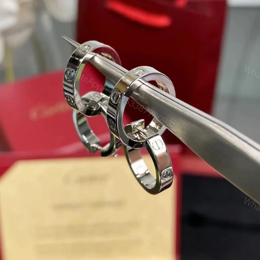View 2 of 18K Gold Cartier Double Hoop Transformable Love Earrings