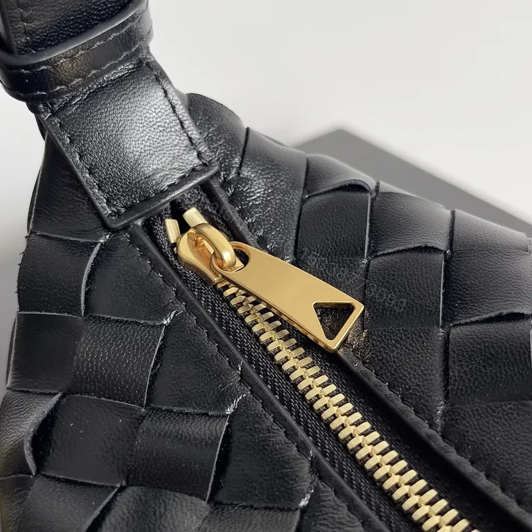 View 5 of Chic Woven Mini Shoulder Bag - Everyday Luxury, Black