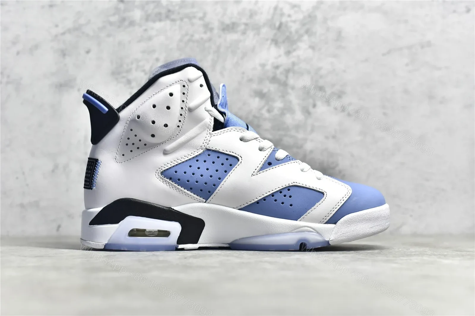 View 3 of Air Jordan 6 Retro “university blue” Reps