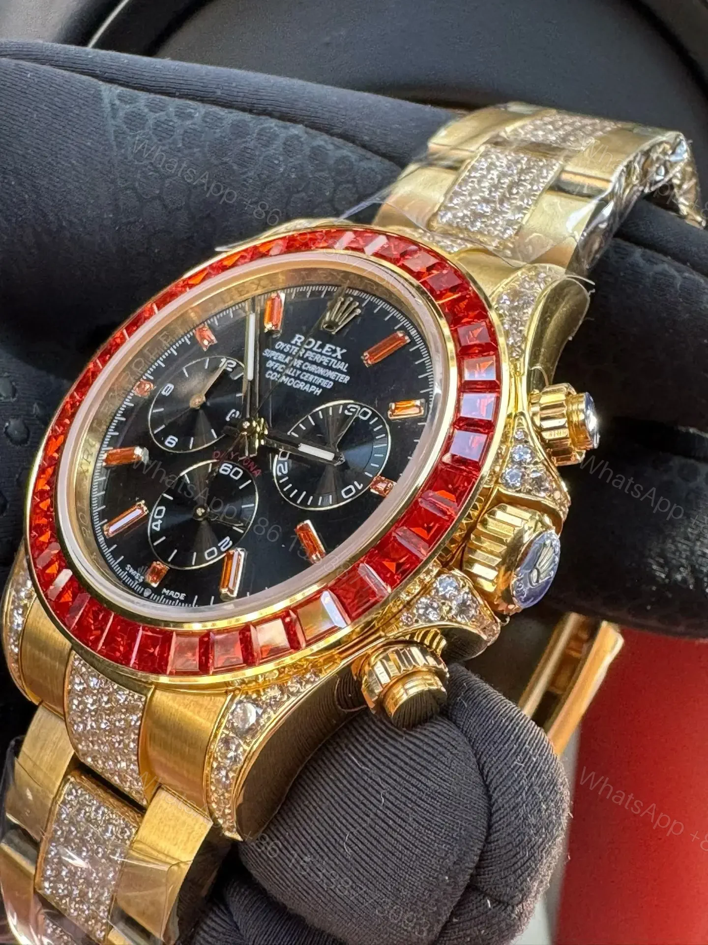 View 4 of Rolex Daytona Orange Sapphire Yellow Gold Edition 40mm RG-DAYTONA-ORANGE-SAPPHIRE-GOLD