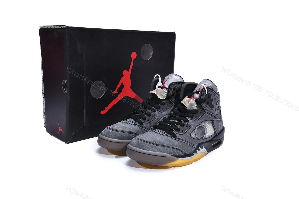 OFF-WHITE x Air Jordan 5 Retro Muslin CT8480-001 — view 2