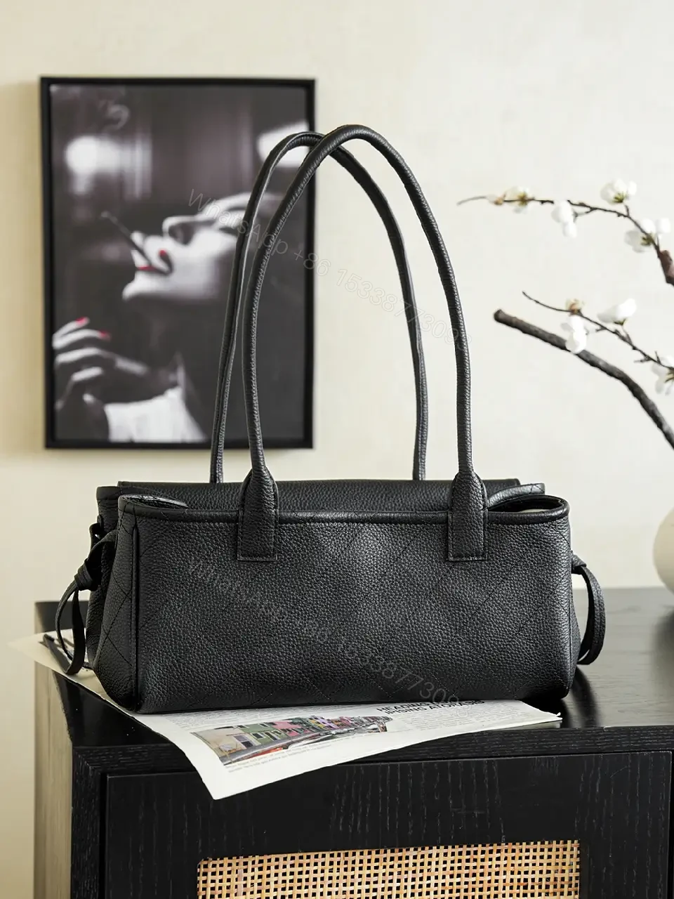 View 11 of Pebbled Leather Satchel: Timeless, Everyday Luxury Bag