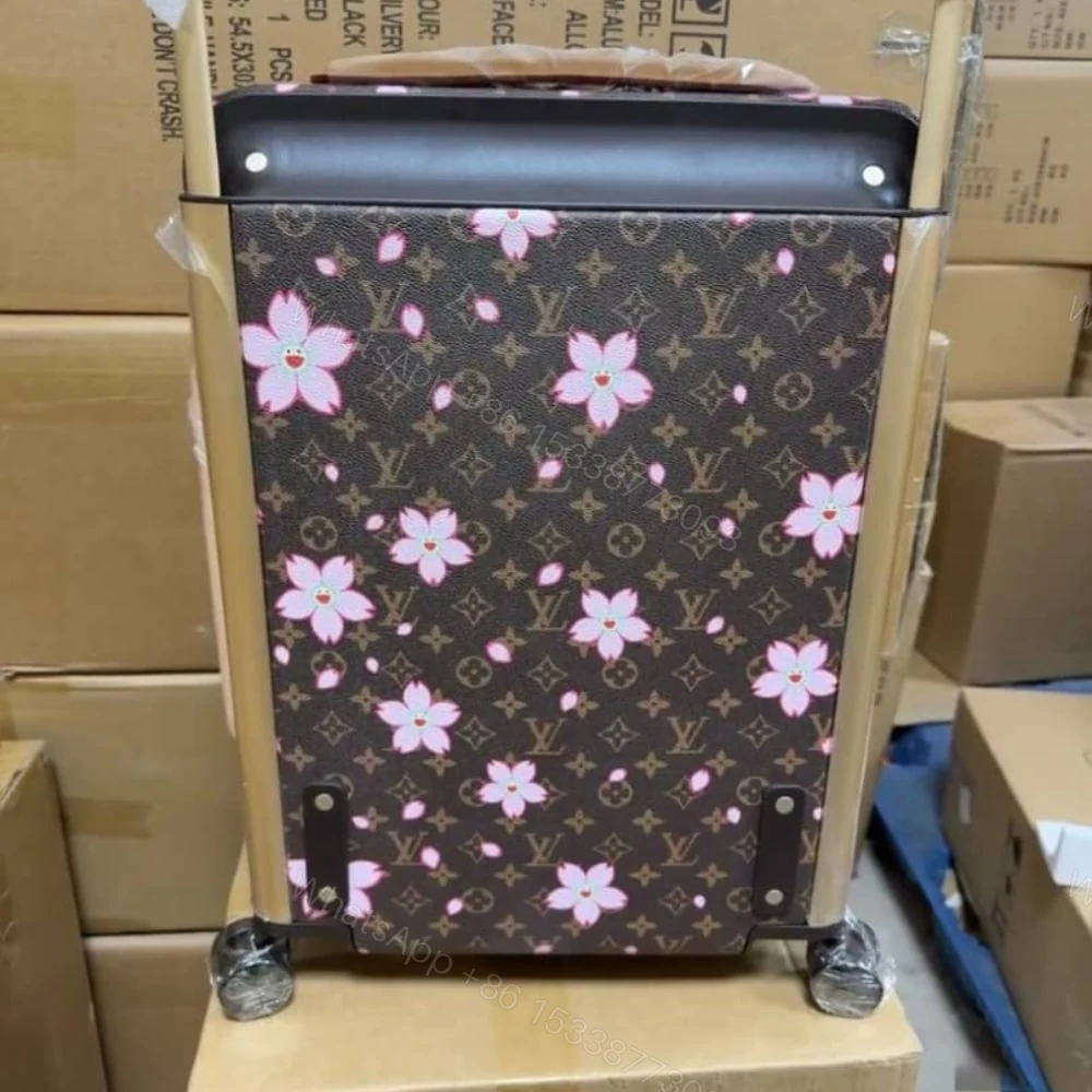 View 6 of Louis Vuitton X Takashi Murakami Horizon 55 Suitcase Sakura Brown 55Cm M13788