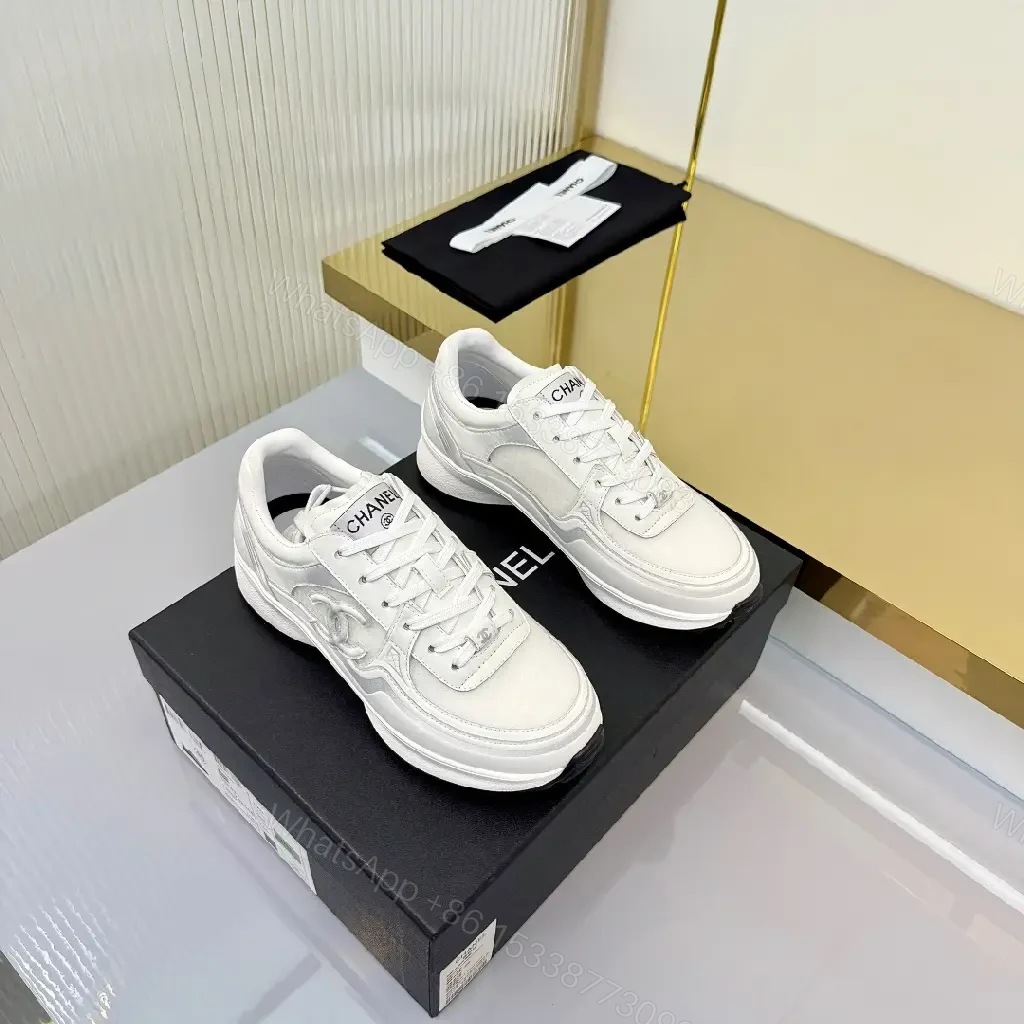 View 8 of White Canvas-Trim High-Top Sneakers with Subtle Luxe Details