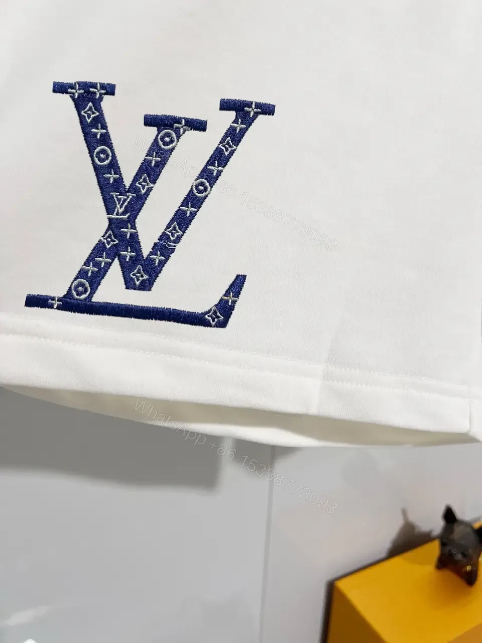 View 6 of Minimalist Luxe Sweatshorts: Premium Relaxed Fit, LV Accent Shorts