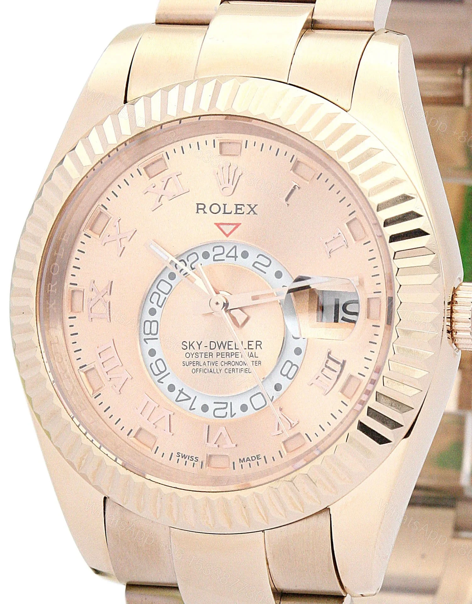 View 3 of Replica Rolex Sky-Dweller Champagne Dial 326938-2