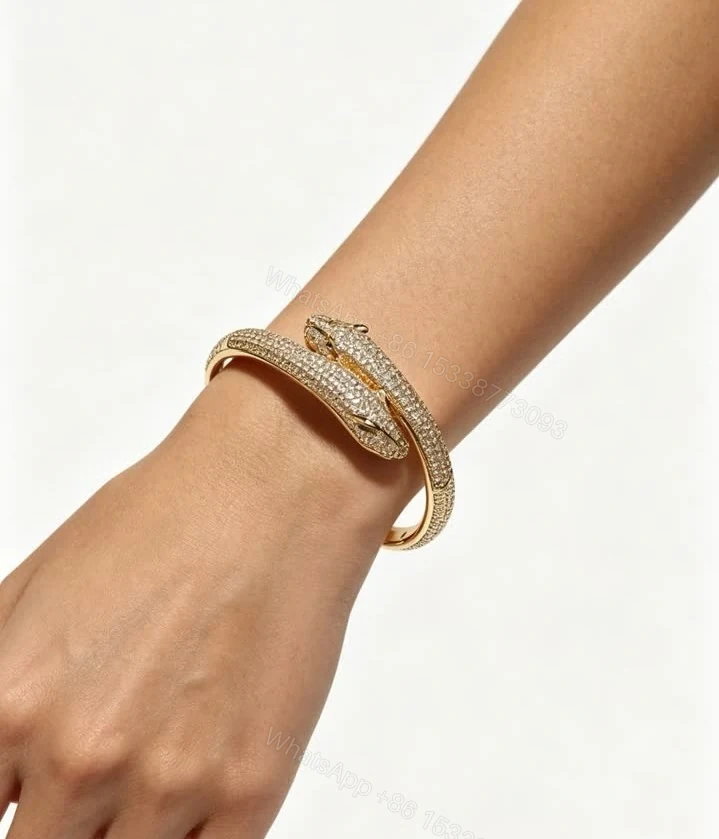 View 6 of Cartier Replica Panthère Double Head Pavé Bracelet