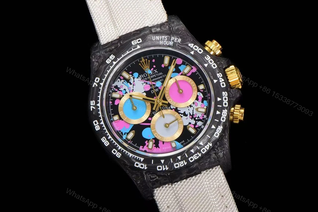 View 7 of Replica DiW Rolex Cosmograph Daytona Motley 3S Carbon