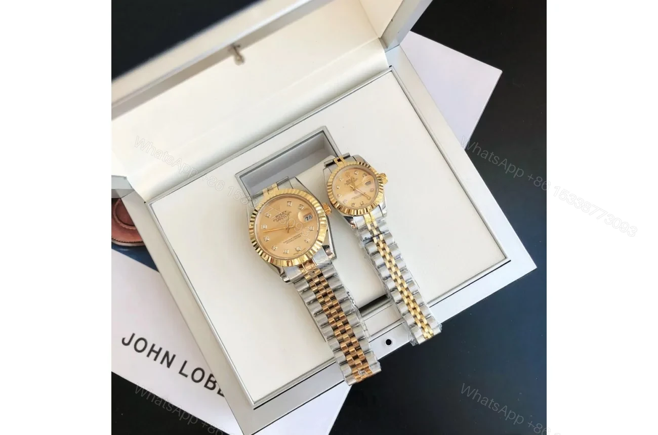 View 3 of Replica Rolex Datejust RG/SS Jub Gold/Dial 36/28 mm