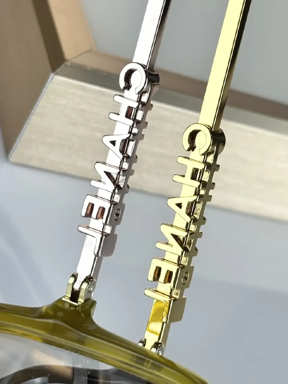 View 7 of Clear Frame Optical Eyewear – Gold Accent, Transparent Acetate, Luxe Style