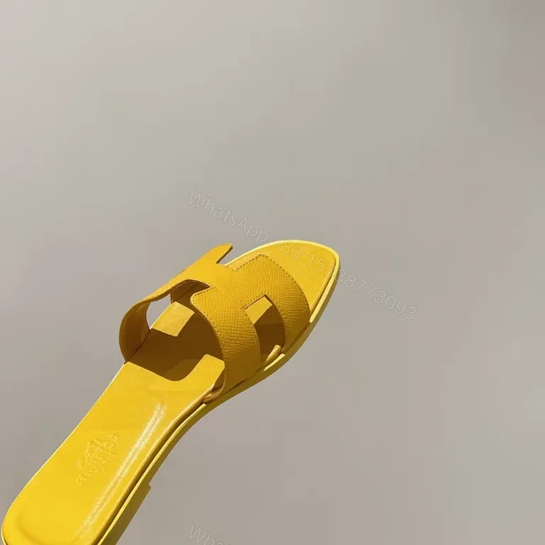 View 9 of Yellow Hermes-Style Sandals: Luxury Everyday Comfort