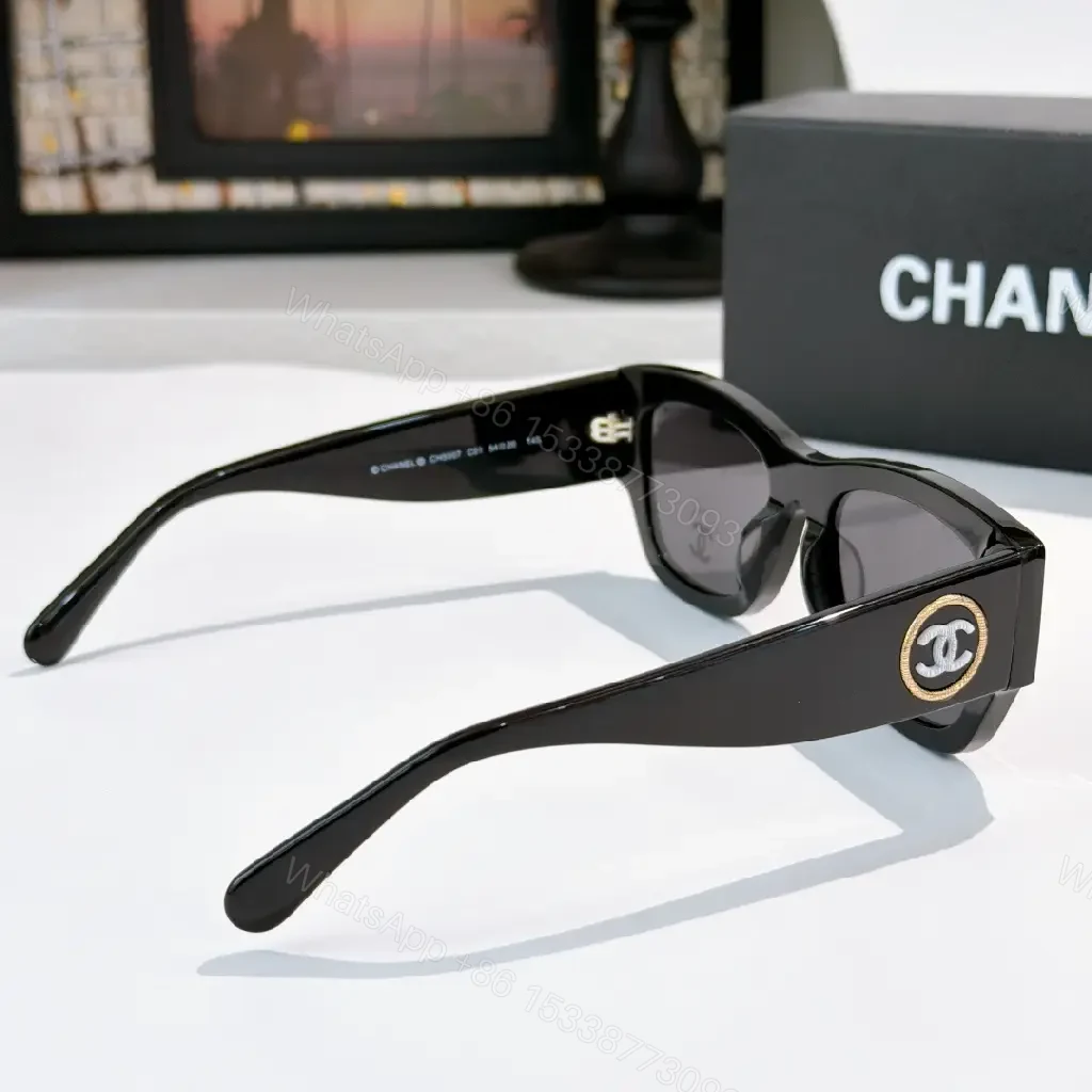 View 3 of Tortoise-Texture Sunglasses with Logo Hardware, Acetate Style