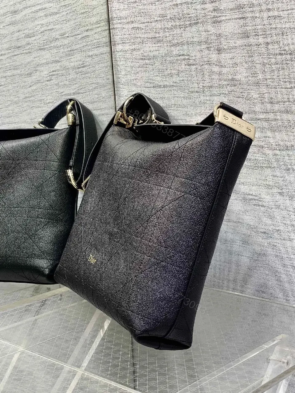 View 8 of Structured Luxe Leather Shoulder Bag with Subtle Accents