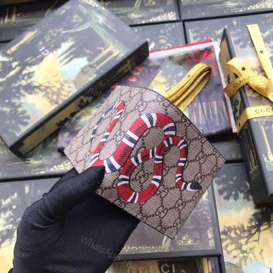 View 4 of GUCCI KINGSNAKE PRINT GG SUPREME WALLET