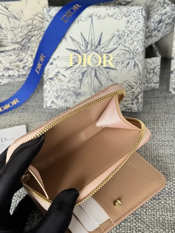View 2 of blush pink Dior Oblique Cardholder: Compact Luxury Wallet