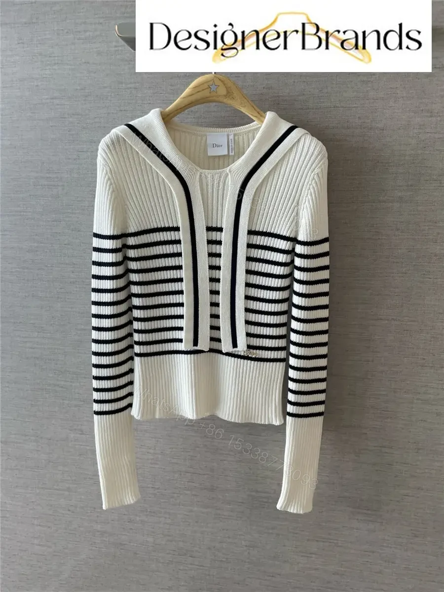 View 5 of Dior Dioriviera Striped Hooded Knit Sweater