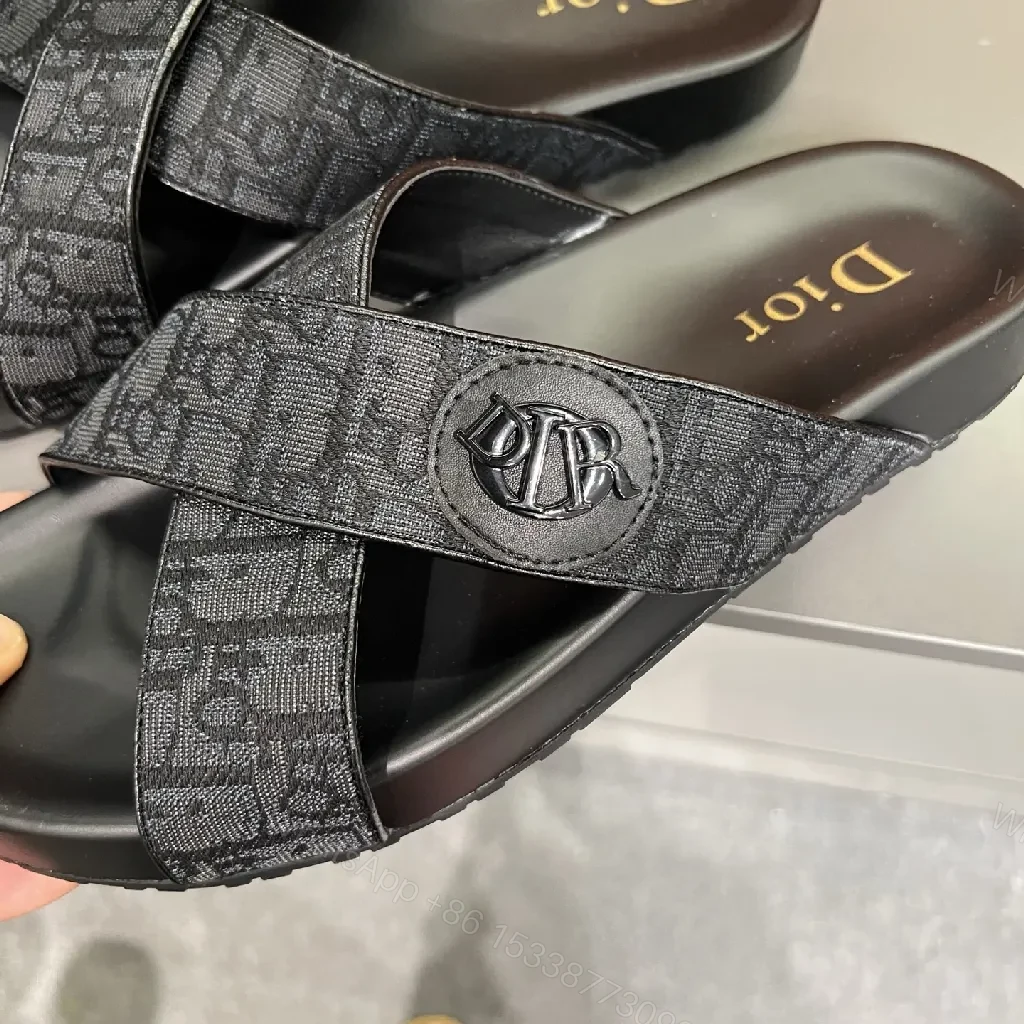View 5 of Structured Comfort Sandals: Luxe Jacquard Crossover Slides