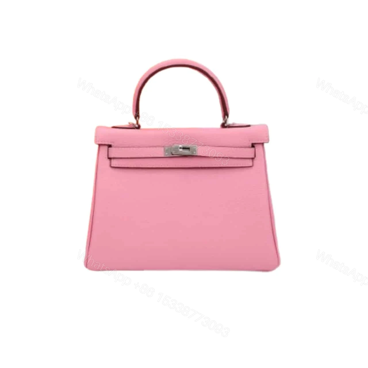 HERMÈS KELLY 28 SELLIER HANDBAG IN ROSE CONFETTI EPSOM WITH PALLADIUM HARDWARE 28CM — view 1