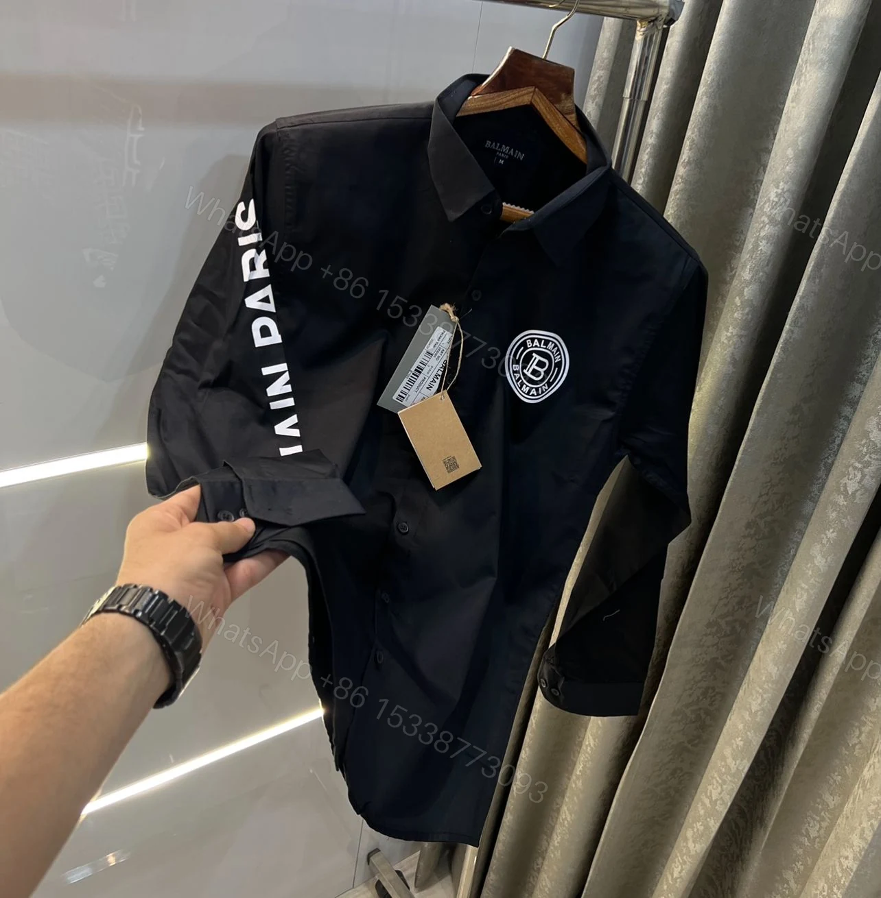 FIRST COPY BALMAIN PARIS CLASSIC SUMMER IMPORTED SHIRTS — view 1
