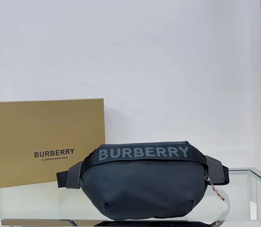Navy Burberry Belt Bag: Compact Luxury Utility Bag — view 1