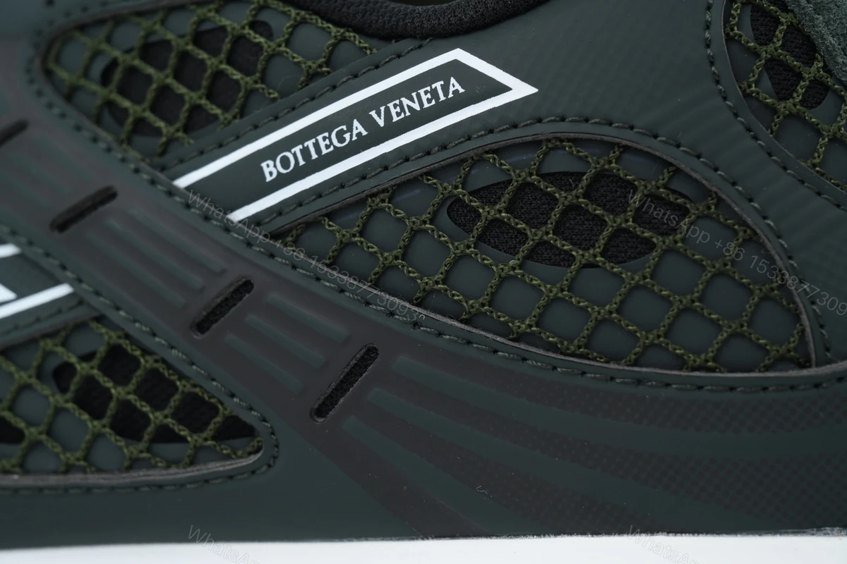 View 3 of Bottega Veneta Orbit Dark Green