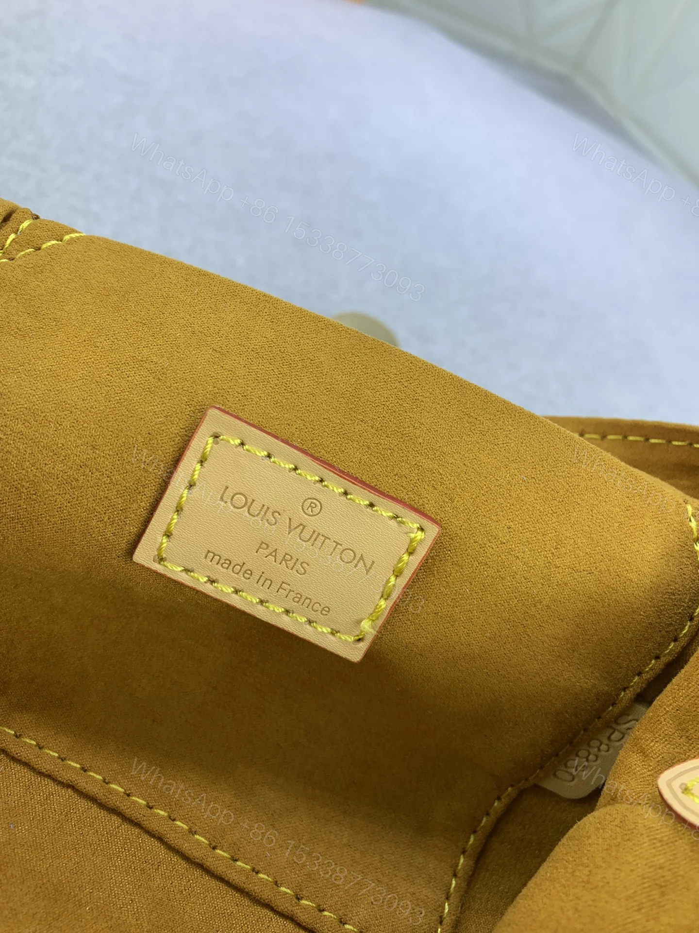 View 8 of Louis Vuitton Pleaty bag in blue denim