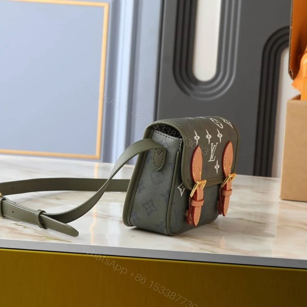 View 3 of Louis Vuitton Satchel Wearable Wallet Khaki 19Cm M26969