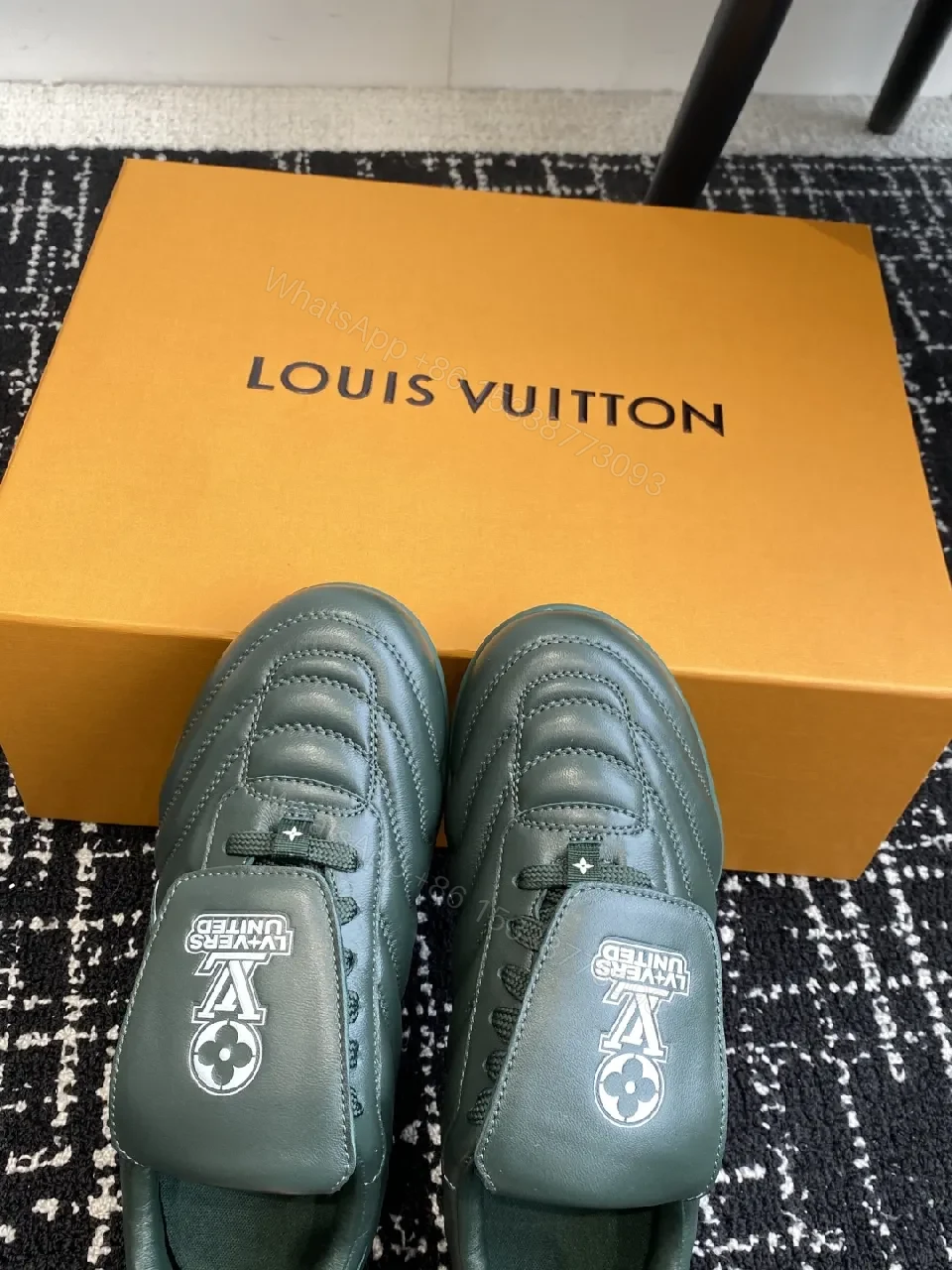 View 9 of Forest Green Quilted Leather Sneakers — Subtle Luxe, City-Ready Comfort