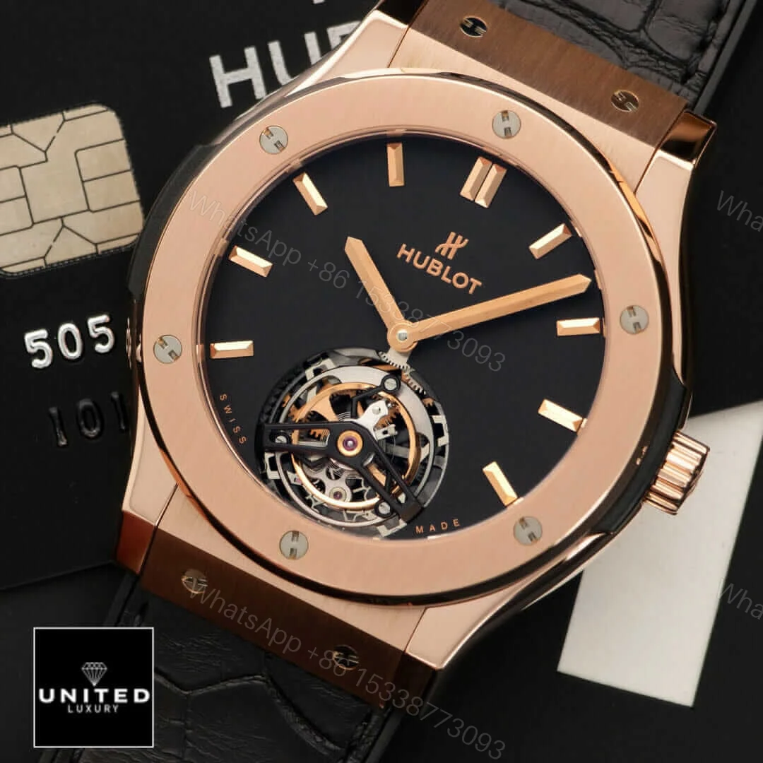 View 5 of Hublot Tourbillon Black Replica