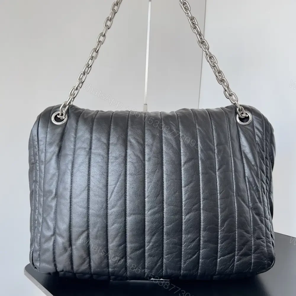 View 2 of 高仿Balenciaga*Monaco系列衍縫線牛皮單肩包m