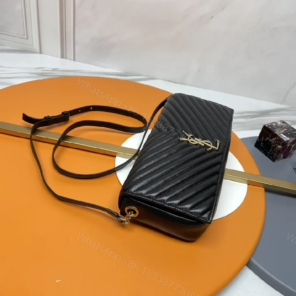 View 8 of Quilted Chevron Chain Wallet: Luxe, Modern, Versatile