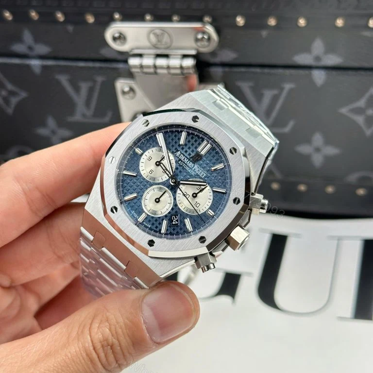 View 3 of Audemars Piguet Royal Oak 26331 Super Clone Chronograph Blue Dial