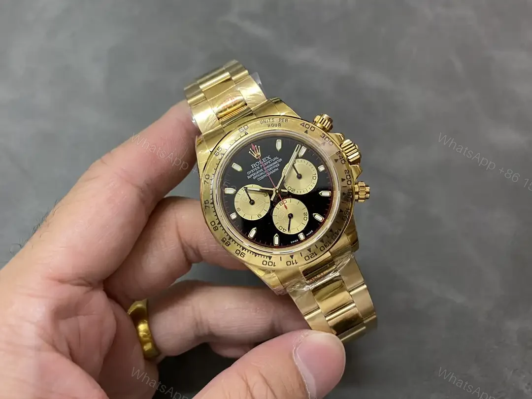 View 4 of Rolex Cosmograph Daytona Yellow Gold Black Dial Oyster Bracelet 40mm 116508-0009