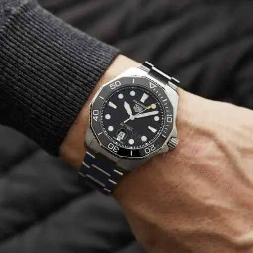 View 3 of Replica TAG Heuer Aquaracer Men Automatic Black Stainless Steel Watch WBP201A.BA0632