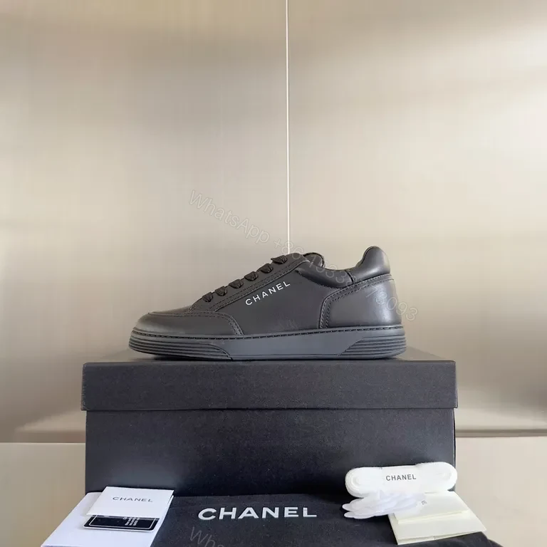 View 8 of Chanel-Inspired Black Leather Sneakers: Discreet Luxury Comfort