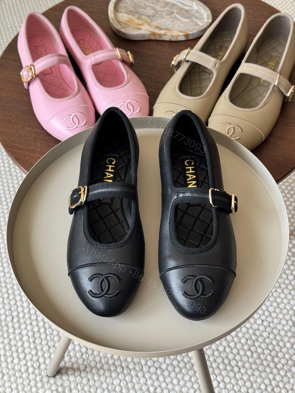 View 5 of Chanel Mary Jane Shoes In Lambskin