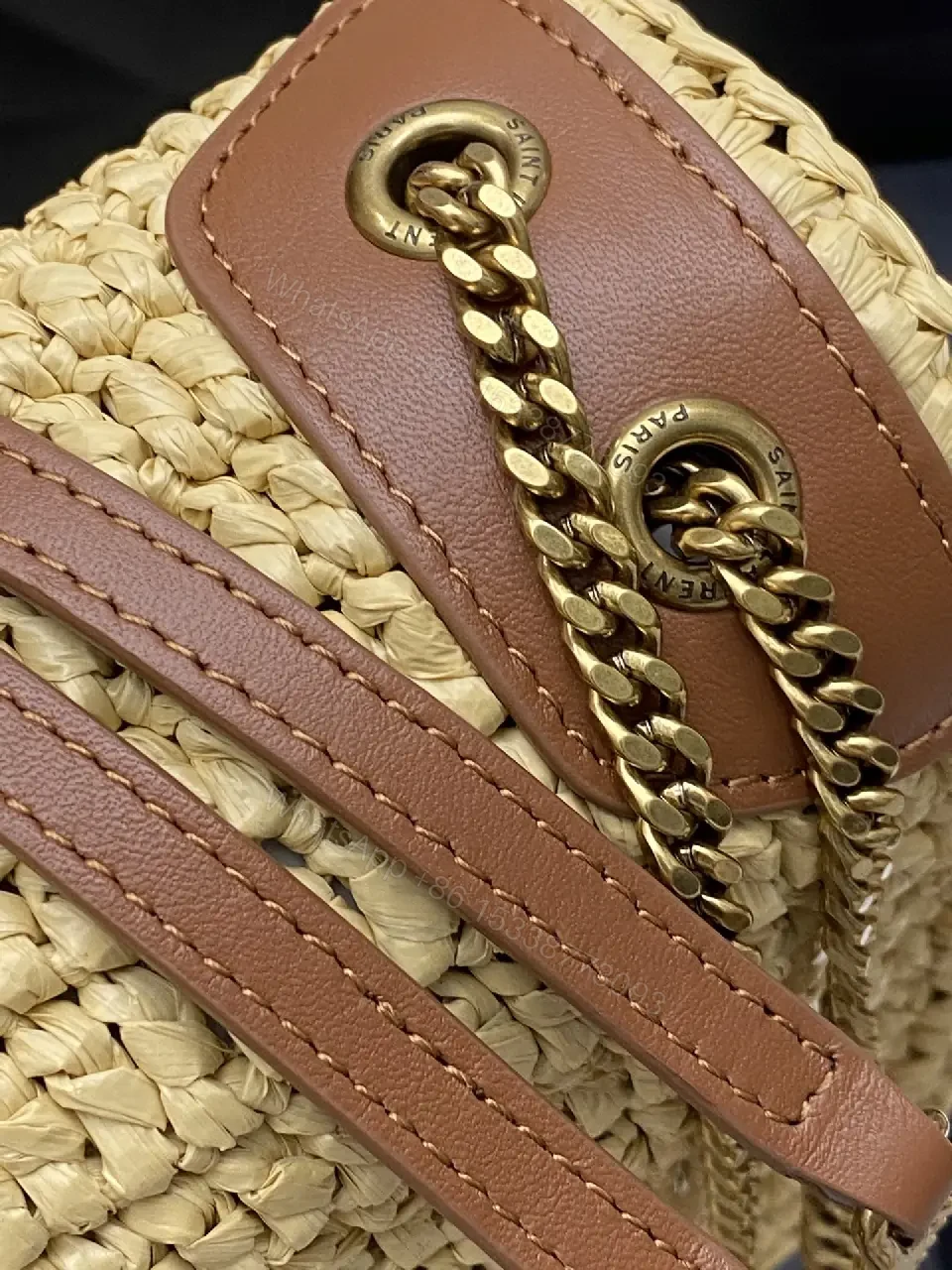 View 7 of Textured Straw Mini Bag — Natural Luxury, Everyday Chic, Crossbody